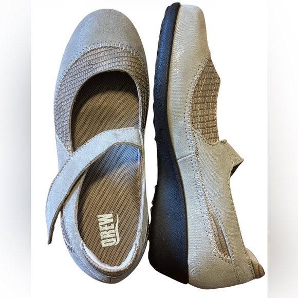 DREW Shoes - Drew Genoa Women's Mary Jane 5.5 adjustable velcro strap suede leather upper